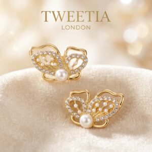New Arrivals half butterfly earrings