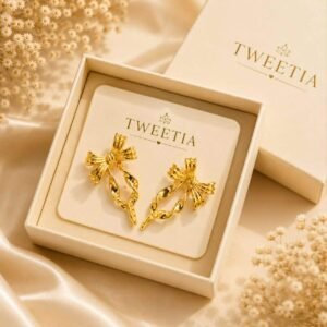 New Arrivals tweetia ribbon bow earrings