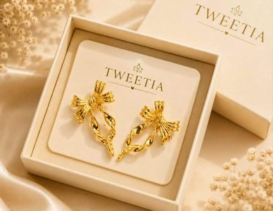 tweetia ribbon bow earrings 388x300